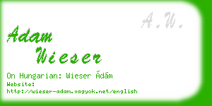 adam wieser business card